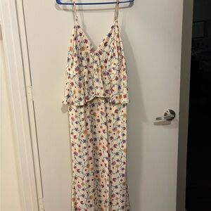 Floral Maxi Dress with Spaghetti Straps